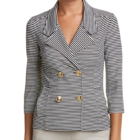CAbi Jackets & Blazers - CAbi Nautical Striped Life Blazer Jacket